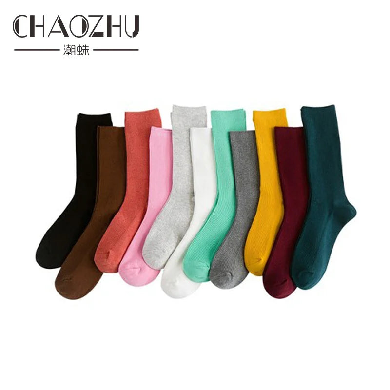 Meias CHAOZHU "Estilo Casual" - Olívia Fios