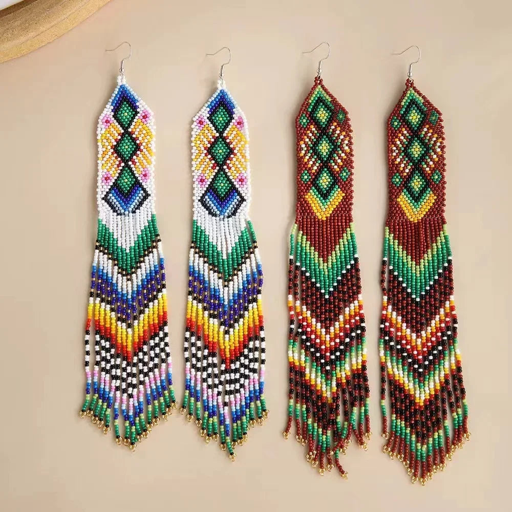 Brincos "Tassel Geométrico" - Olívia Fios