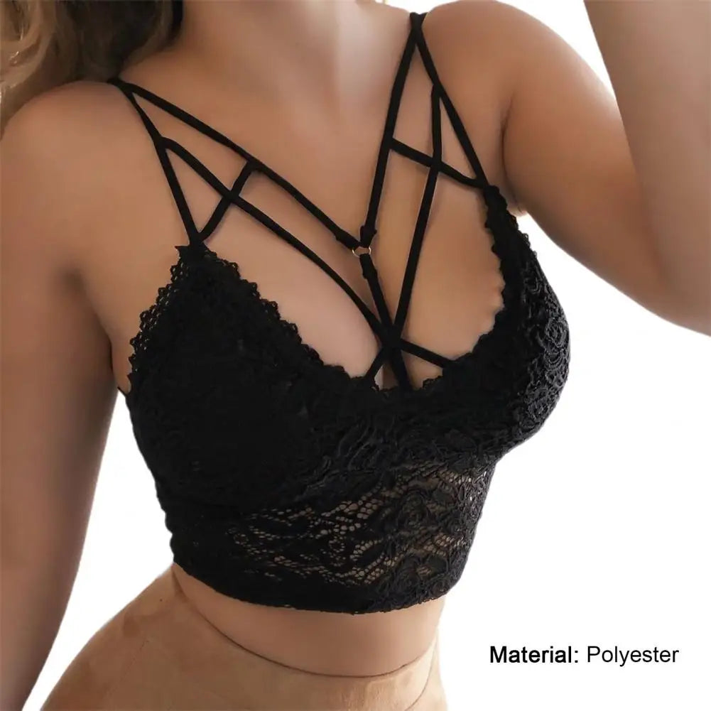 Cropped Elegância Floral sem Fio - Olívia Fios