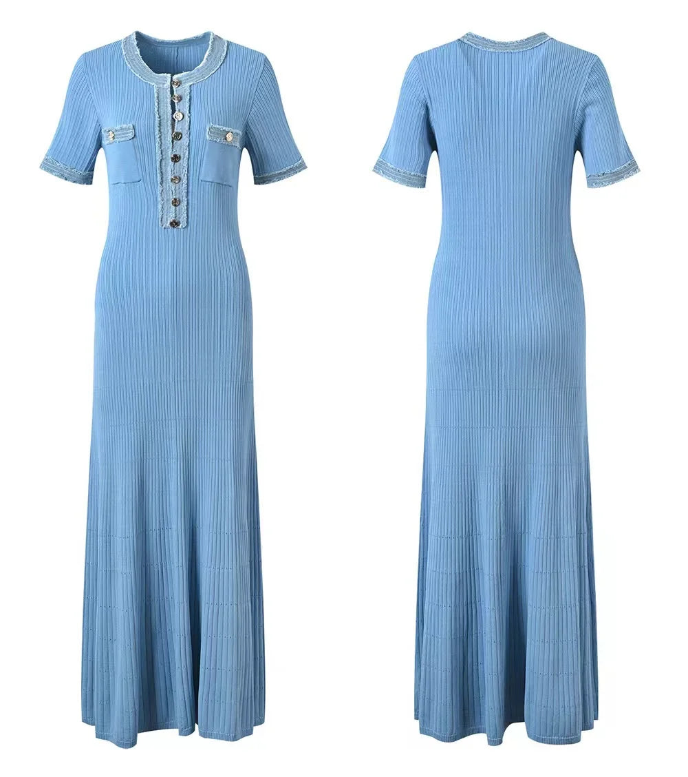 Vestido Maxi Bodycon Elegância Suprema - Olívia Fios