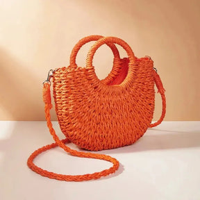 Bolsa de Praia Half-Moon Estilo Chic - Olívia Fios