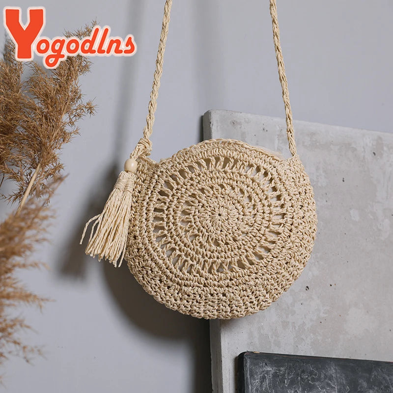 Bolsa de Palha "Verão Natural" - Olívia Fios