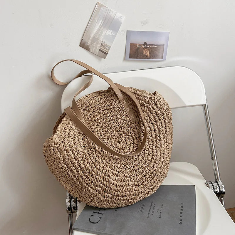 Bolsa de Palha "Verão Chic" - Olívia Fios