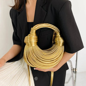Bolsa de Designer de Crochê Olívia Fios