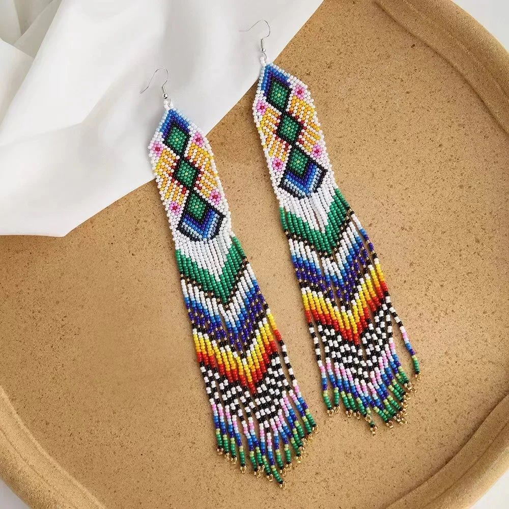 Brincos "Tassel Geométrico" - Olívia Fios