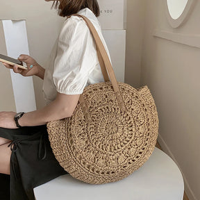 Bolsa de Palha "Verão Chic" - Olívia Fios