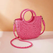 Bolsa de Praia Half-Moon Estilo Chic - Olívia Fios