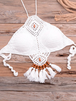Conjunto Biquíni Crochê Elegância Natural - Olívia Fios