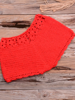 Conjunto Biquíni Crochê Elegância Natural - Olívia Fios