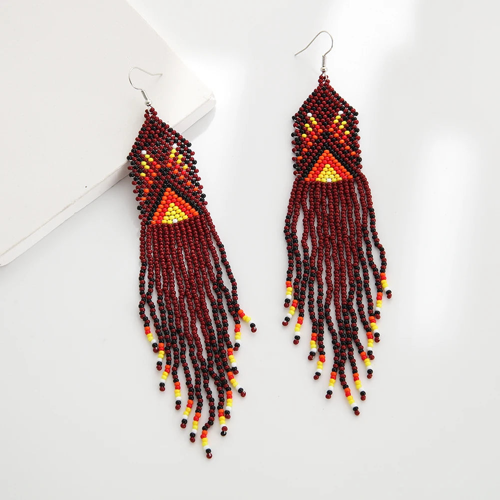 Brincos "Tassel Geométrico" - Olívia Fios