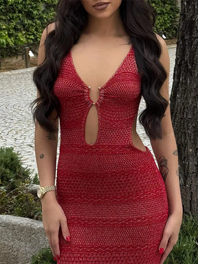 Vestido Dama "Vermelho Sedutor" - Olívia Fios