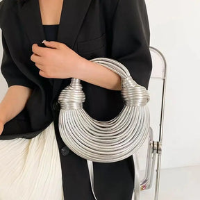 Bolsa de Designer de Crochê Olívia Fios