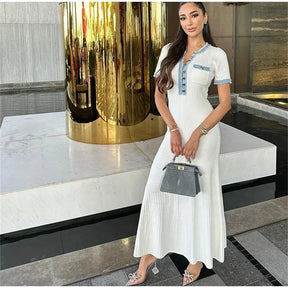 Vestido Maxi Bodycon Elegância Suprema - Olívia Fios