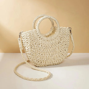 Bolsa de Praia Half-Moon Estilo Chic - Olívia Fios
