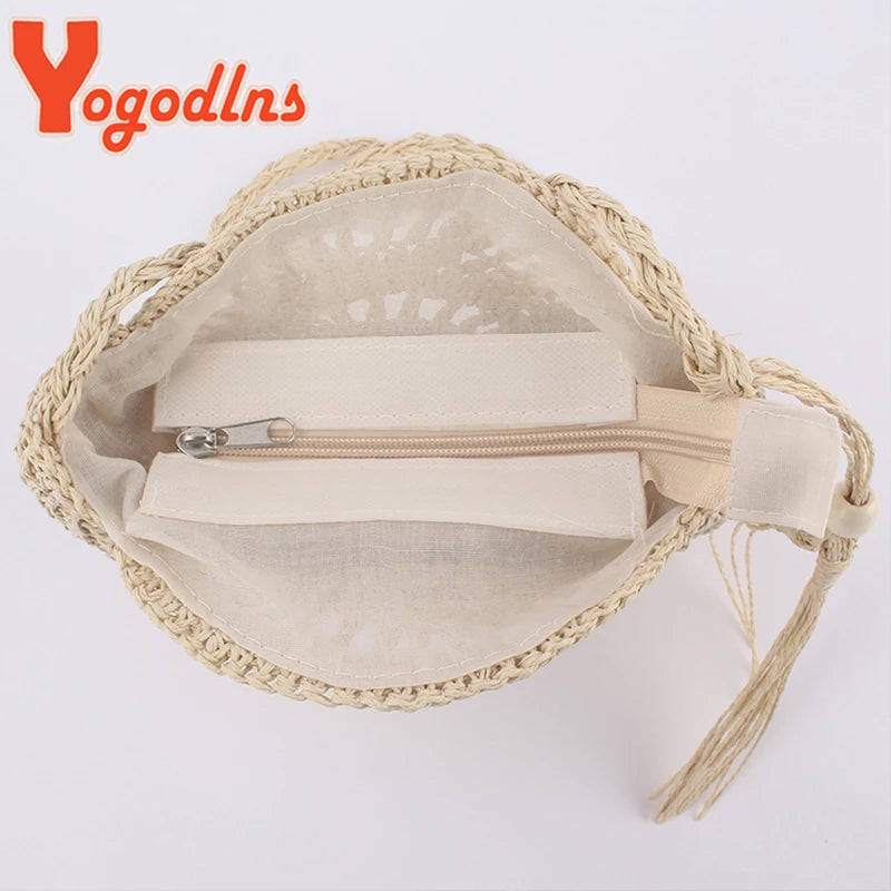 Bolsa de Palha "Verão Natural" - Olívia Fios