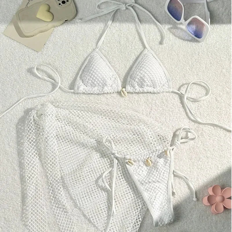2025 sexy biquinis feminino maiôs de três peças de banho praia swim wear fatos de banho conjunto de biquíni brasileiro piscina banhista