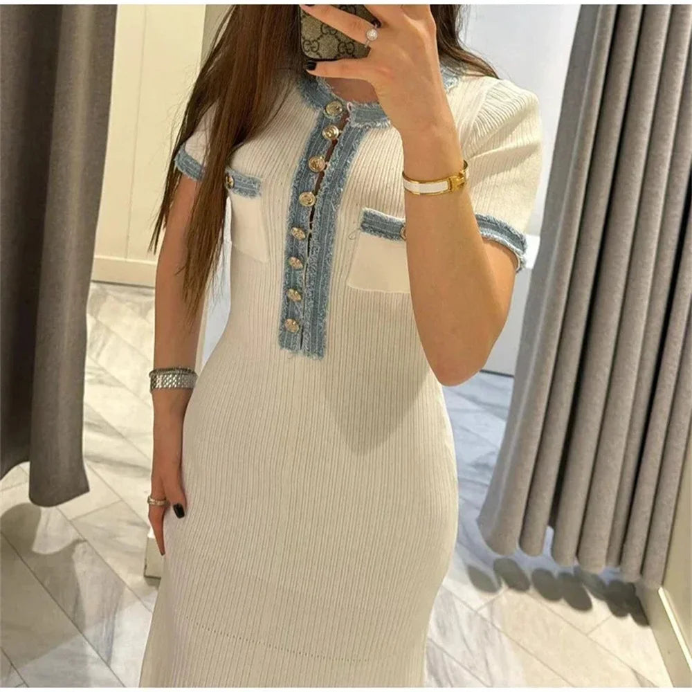 Vestido Maxi Bodycon Elegância Suprema - Olívia Fios