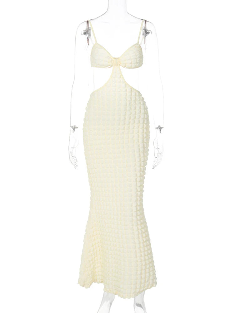 Dulzura sólido sem costas xadrez cinta vestido longo para mulheres bodycon sexy festa elegante maxi vestido noite roupas de aniversário atacado