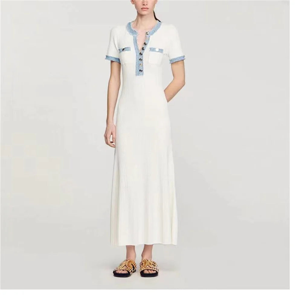 Vestido Maxi Bodycon Elegância Suprema - Olívia Fios