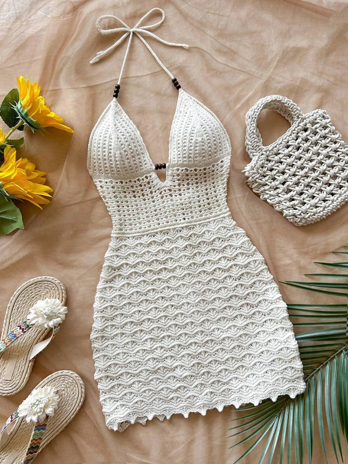 Vestido Elegância de Verão com Decote em V - Olívia Fios