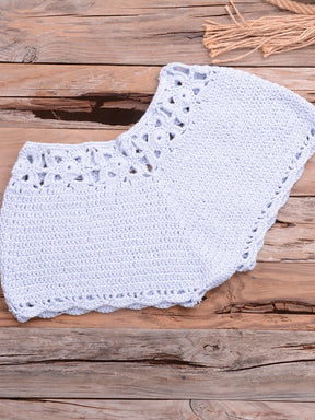 Conjunto Biquíni Crochê Elegância Natural - Olívia Fios