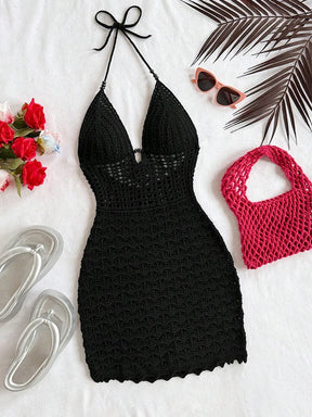 Vestido Elegância de Verão com Decote em V - Olívia Fios