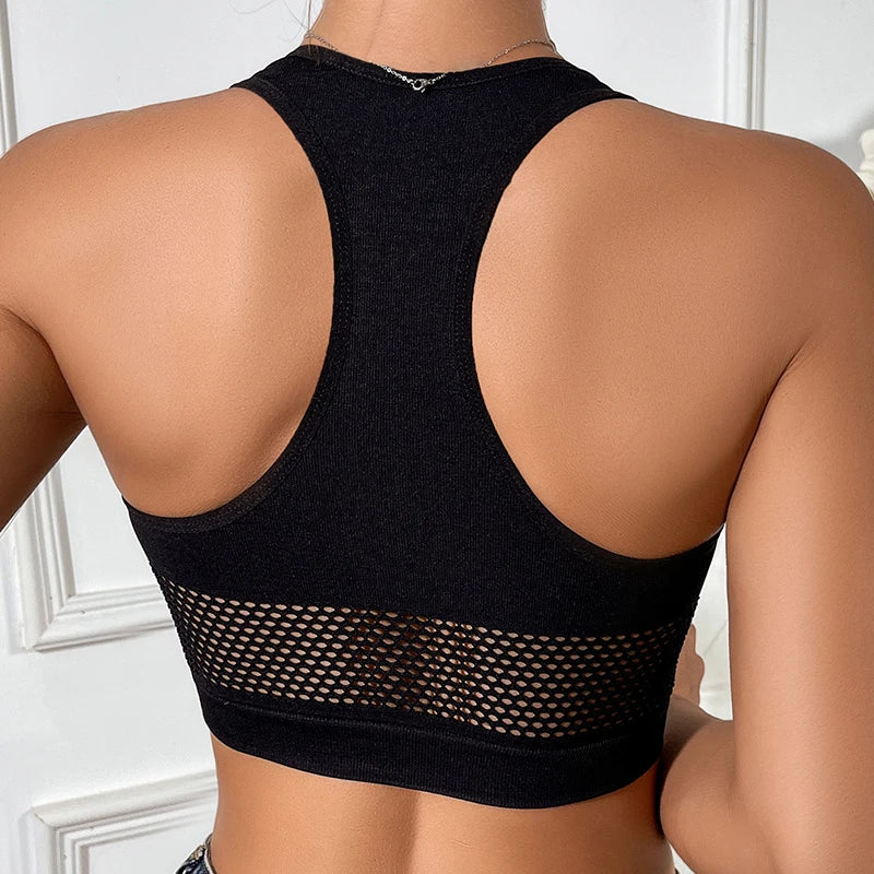 Top Feminino Sexy com Recorte em Tela