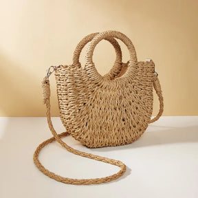 Bolsa de Praia Half-Moon Estilo Chic - Olívia Fios