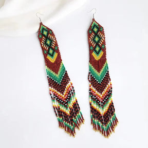 Brincos "Tassel Geométrico" - Olívia Fios