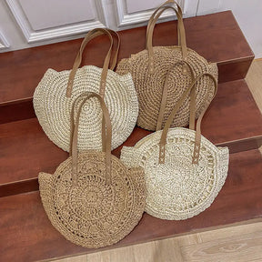 Bolsa de Palha "Verão Chic" - Olívia Fios
