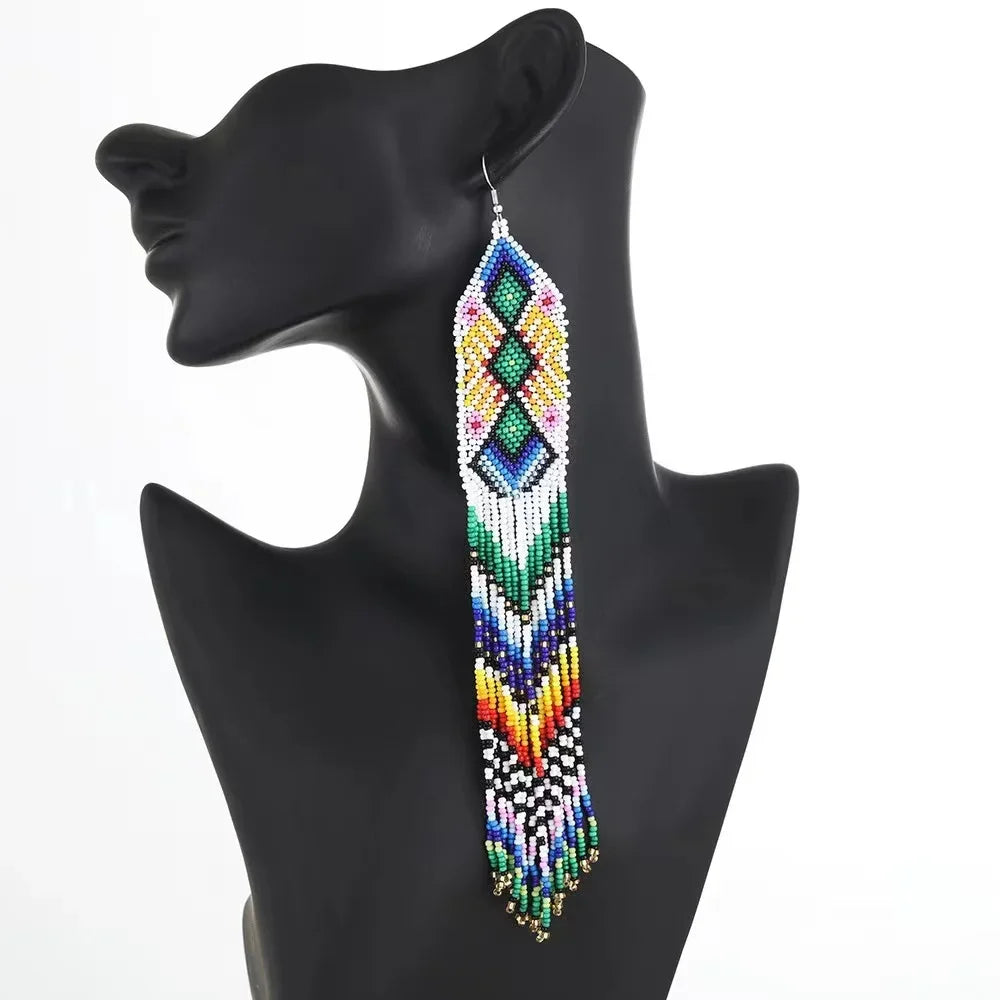 Brincos "Tassel Geométrico" - Olívia Fios