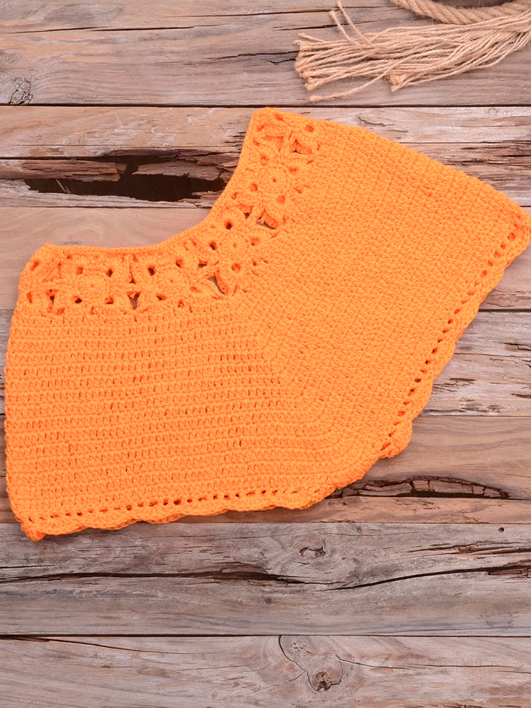 Conjunto Biquíni Crochê Elegância Natural - Olívia Fios