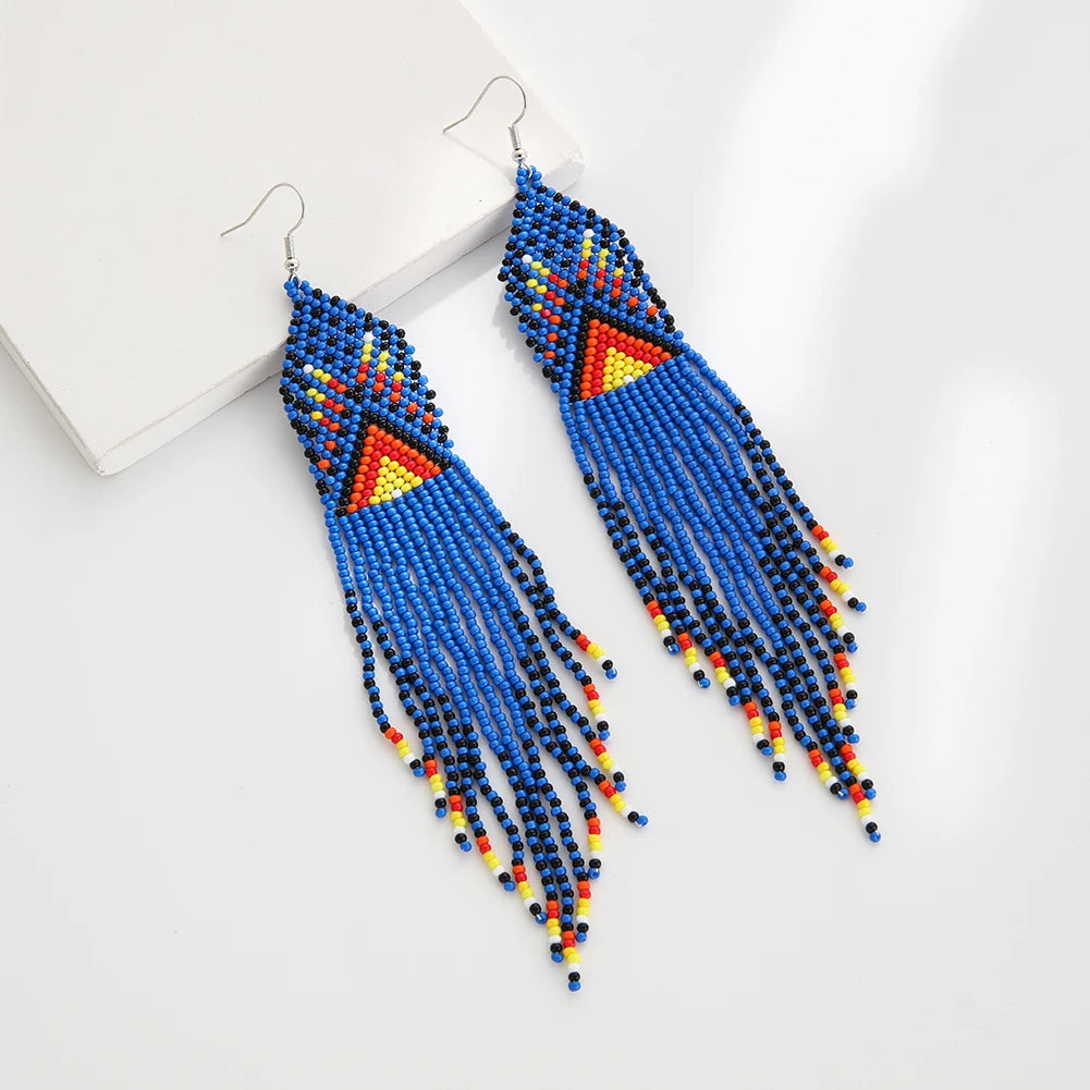Brincos "Tassel Geométrico" - Olívia Fios