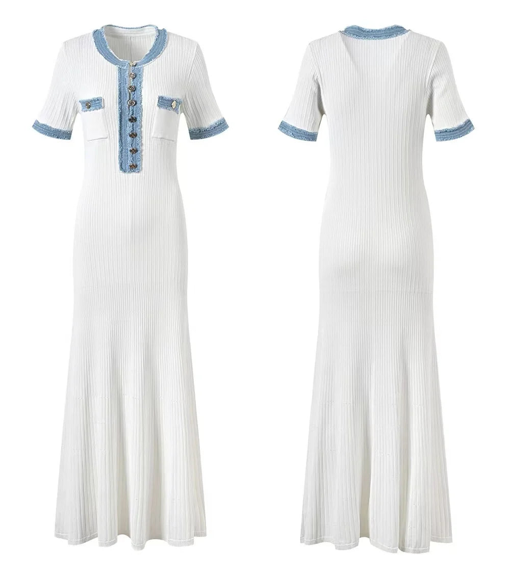 Vestido Maxi Bodycon Elegância Suprema - Olívia Fios