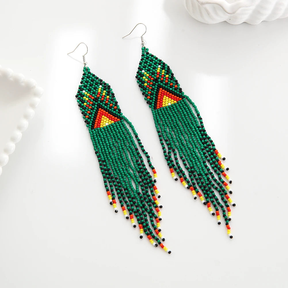 Brincos "Tassel Geométrico" - Olívia Fios