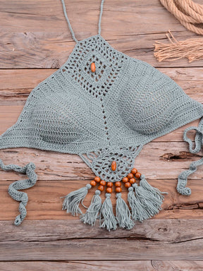 Conjunto Biquíni Crochê Elegância Natural - Olívia Fios