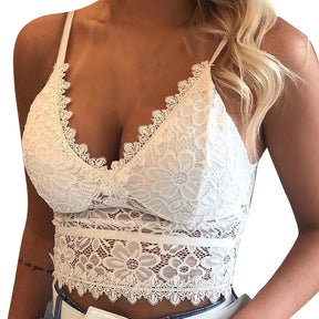 Sexy renda oca malha ver através magro sem costas halter colheita topo cinta de espaguete pura bordado camisola colete espartilho
