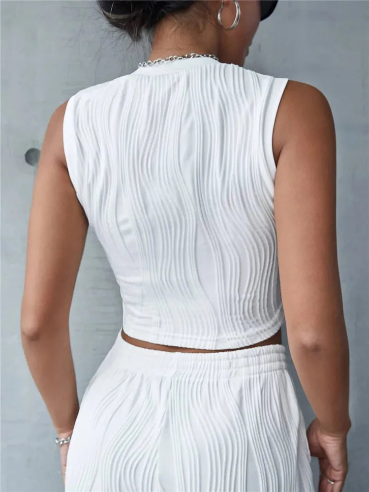 Casual sem mangas costela malha regata feminina verão y2k estilo de rua alta coreano moda mock pescoço fino ajuste colheita topo streetwear 2024