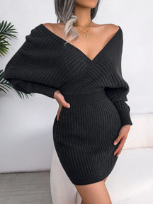 Bodycon camisola vestidos para mulher 2023 outono inverno casual manga longa roupas de malha branco verde azul preto roxo