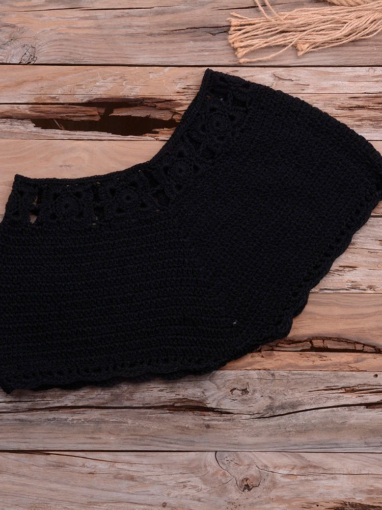 Conjunto Biquíni Crochê Elegância Natural - Olívia Fios