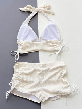 Biquíni Amarrado Branco Elegância Olívia Fios