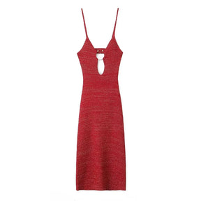 Vestido Dama "Vermelho Sedutor" - Olívia Fios