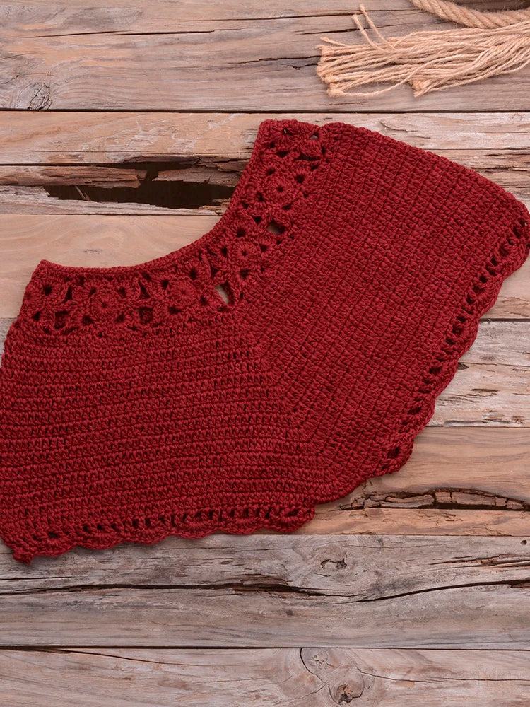 Conjunto Biquíni Crochê Elegância Natural - Olívia Fios