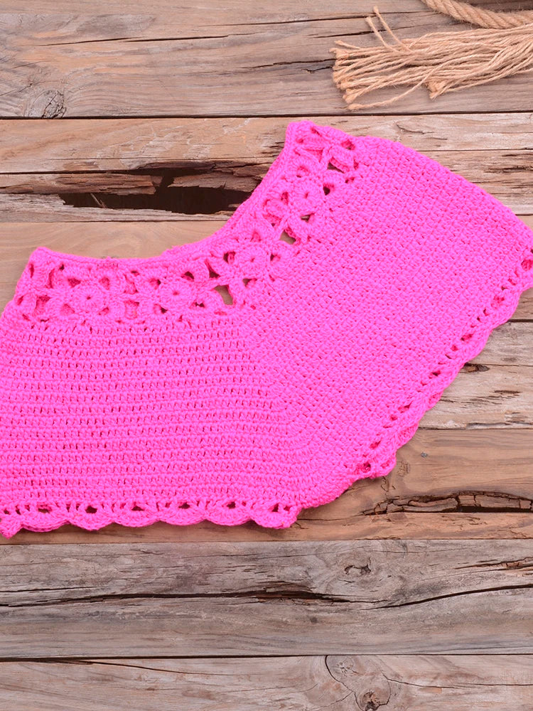 Conjunto Biquíni Crochê Elegância Natural - Olívia Fios