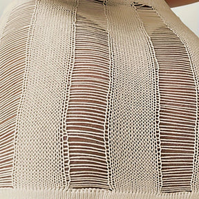 Saia feminina de malha praia com cordão oco, roupa de verão, cobertura sexy, roupa da moda